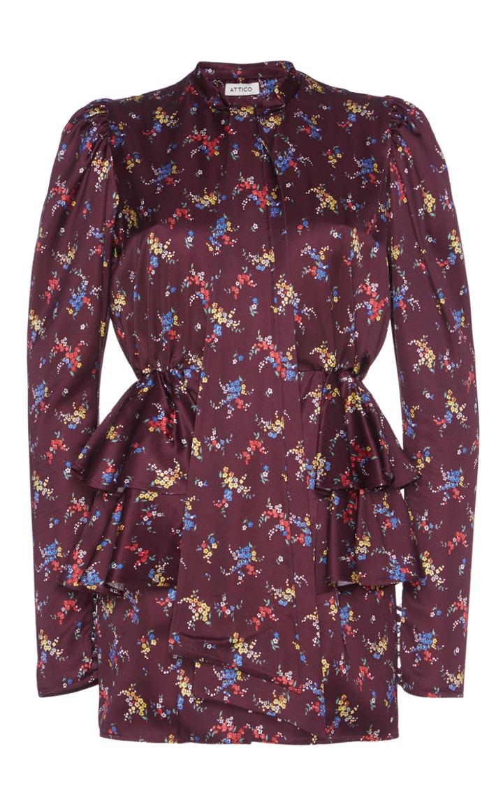 Attico Luna Floral Dress