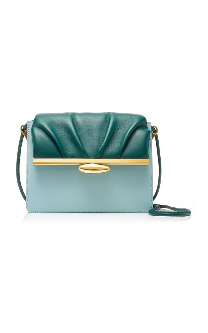 Reike Nen Pebble Color-block Leather Shoulder Bag