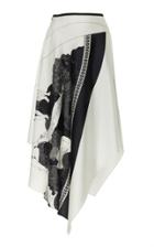 Cdric Charlier Asymmetric Satin Skirt