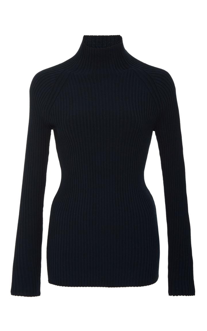 Pepa Pombo Ribbed Turtleneck Sweater