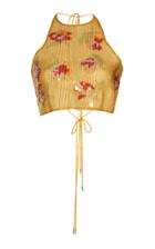 Altuzarra Buffi Cropped Silk Top
