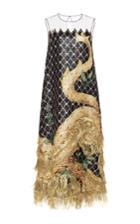 Alena Akhmadullina Fringe Detail Sleeveless Dragon Dress