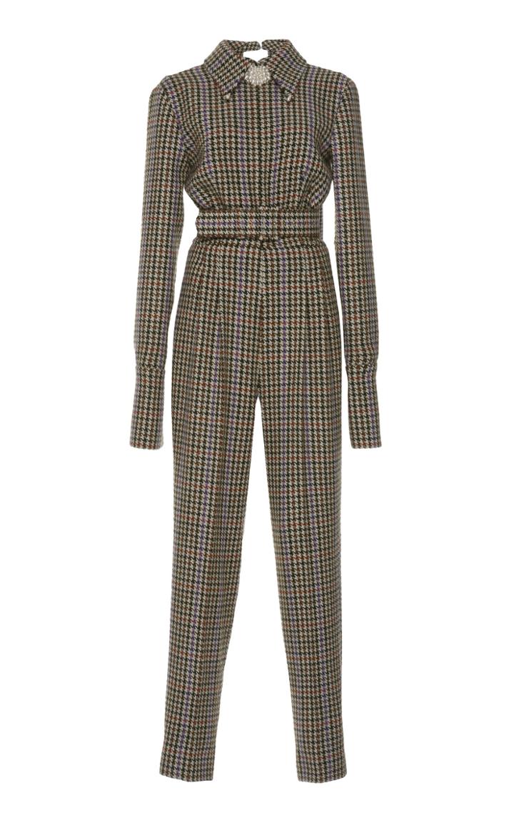 Emilia Wickstead Rosa Houndstooth Jumpsuit