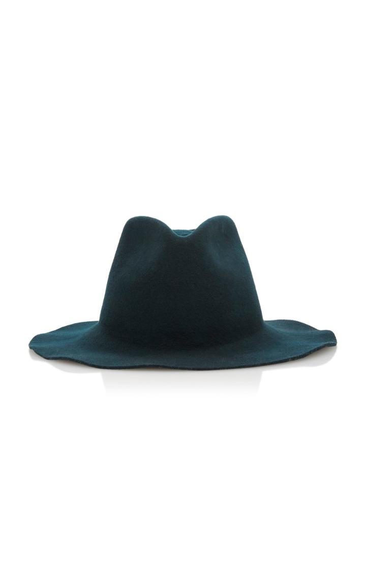 Janessa Leone Rowan Wool Fedora Hat