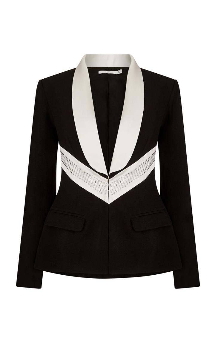 Moda Operandi Safiyaa Shannon Satin Shine Jacket