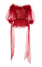 Marchesa M'o Exclusive: Off The Shoulder Floral Top