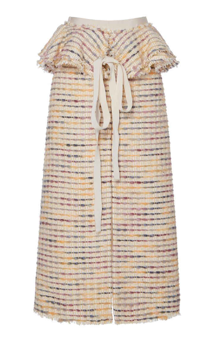 Brock Collection Perla Ruffle Waistline Midi Skirt