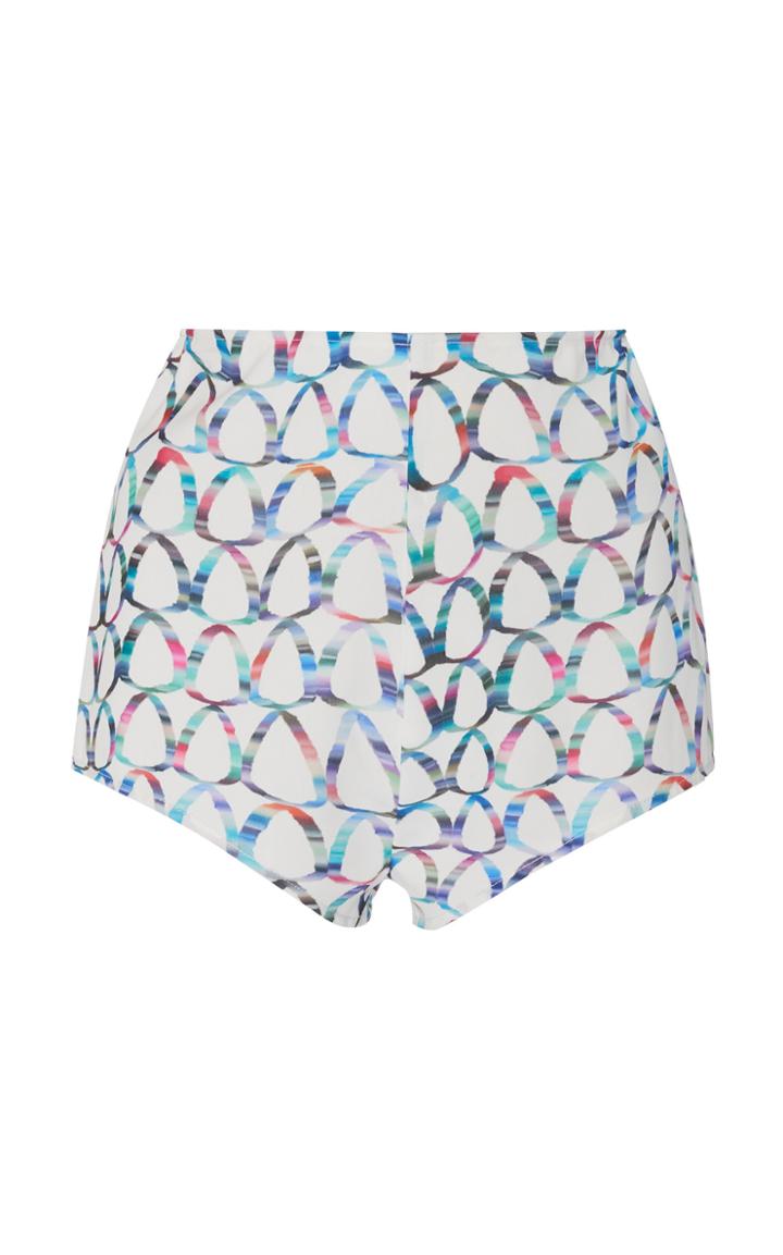 Huishan Zhang Byrdie Jersey Printed Shorts