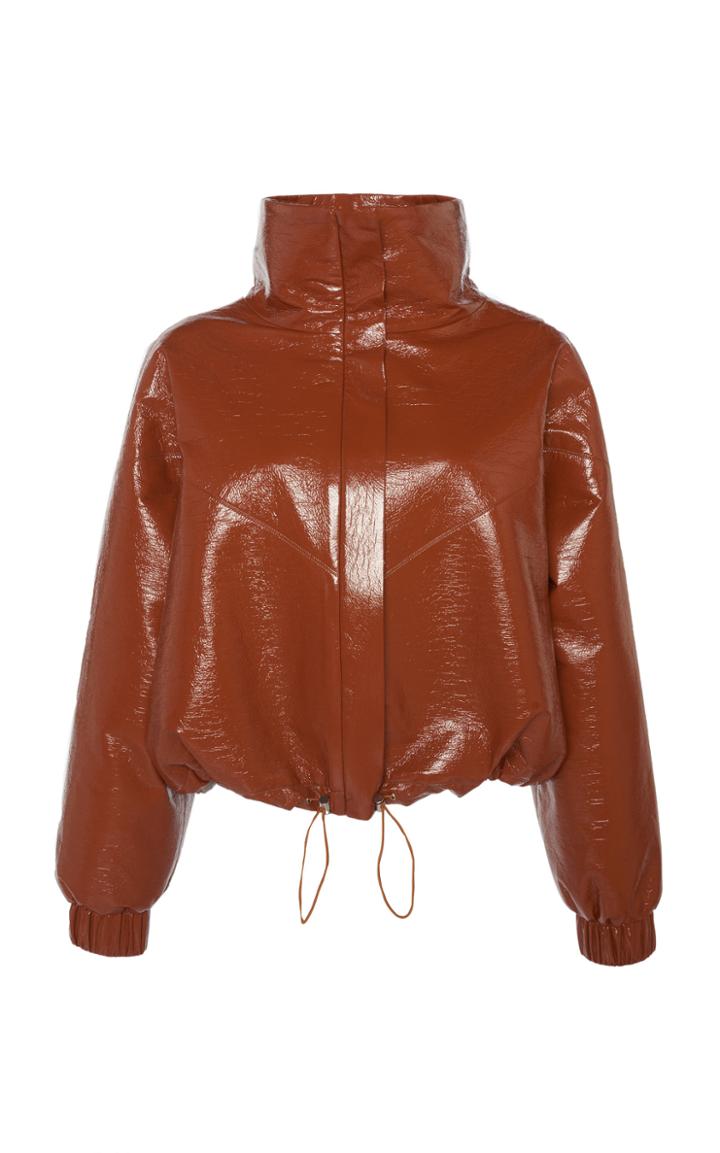 Eron Portia Batwing Caramel Bomber Jacket