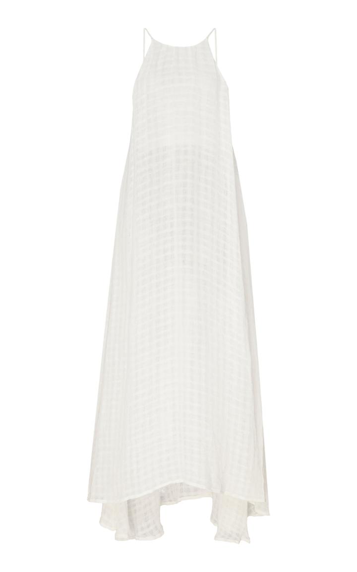 Moda Operandi Cult Gaia Chelsea High-low Linen Midi Dress Size: Xs