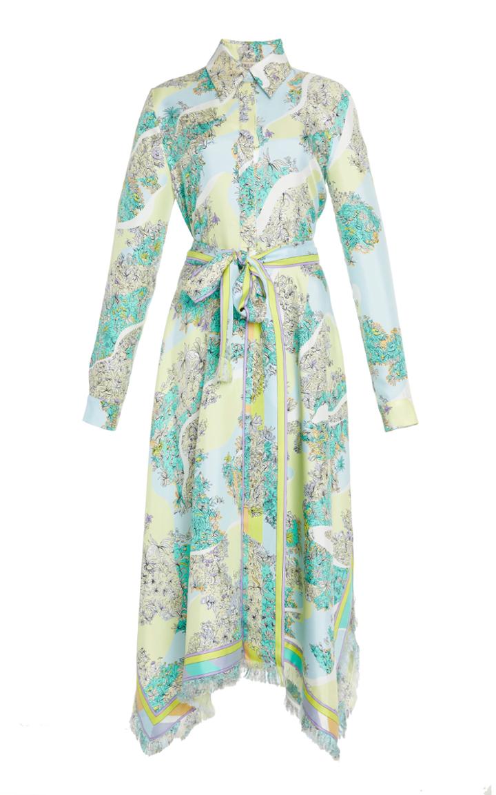 Emilio Pucci Belted Silk Dress