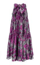 Co Metallic Jacquard Tiered Maxi Skirt