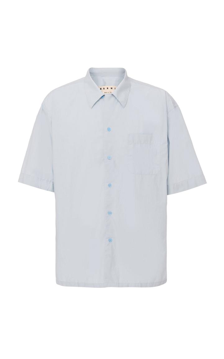 Marni Classic Blue Short Sleeve Shirt Size: 46