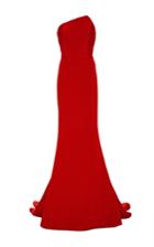 Romona Keveza Fluted Skirt Gown