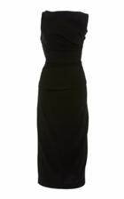 Narciso Rodriguez Bias Draped Crepe Dress