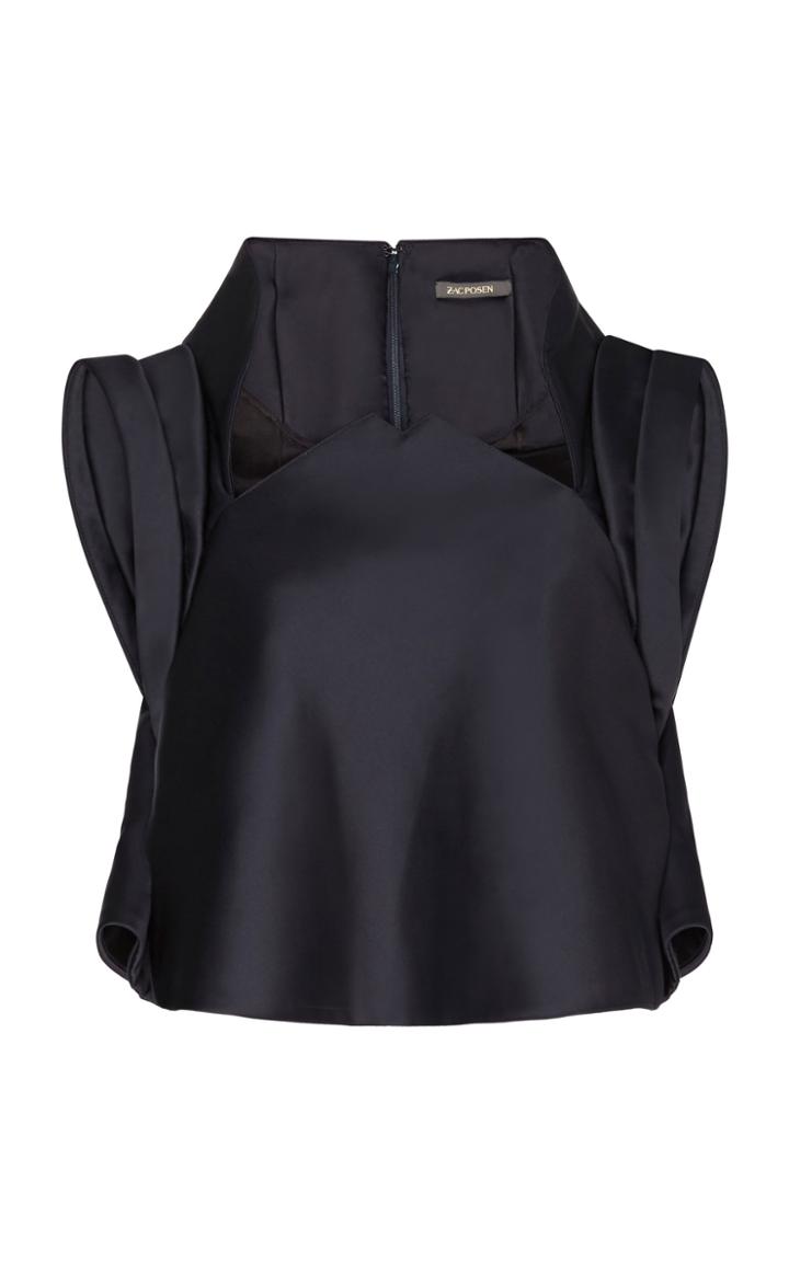Moda Operandi Zac Posen Satin Cropped Top Size: 0