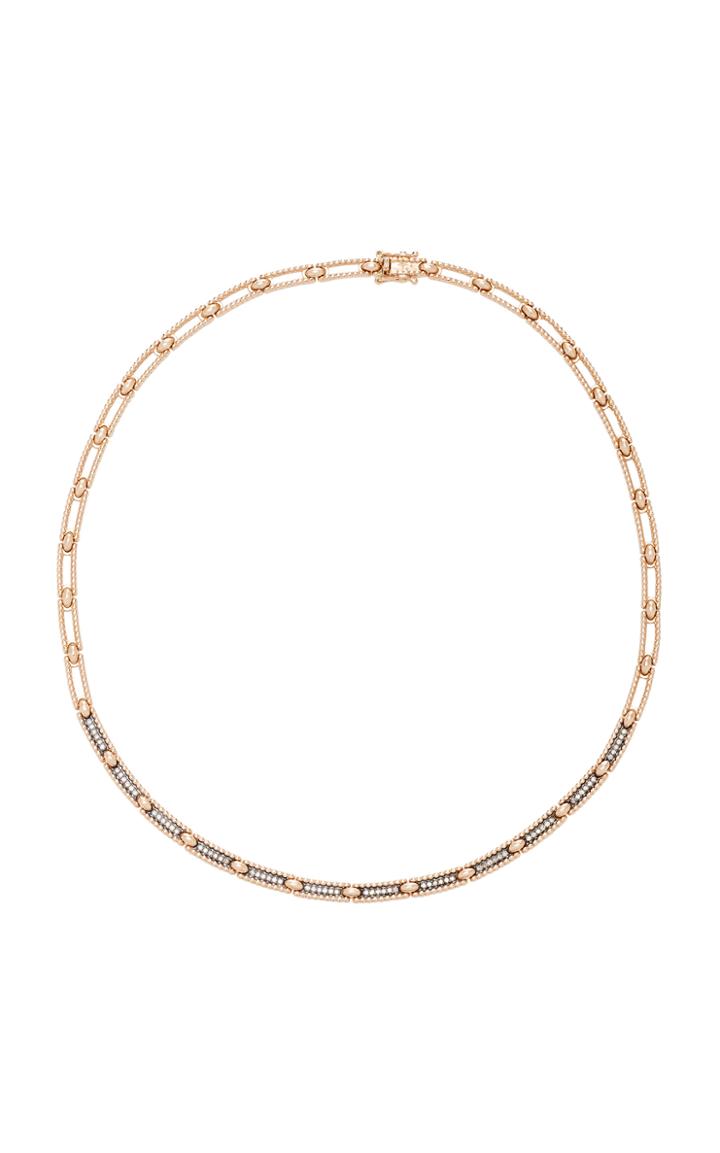 Kismet By Milka Beads Champagne Diamond Choker