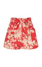 Moda Operandi Red Valentino Floral-print Poplin Shorts Size: 36