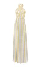 Elie Saab Chain Print Halter Dress