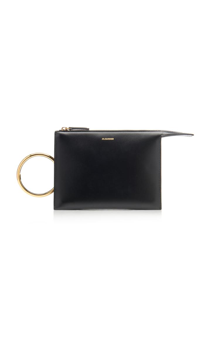 Moda Operandi Jil Sander Tootie Bracelet Leather Clutch