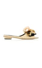 Sanayi 313 Iris Seashell-embellished Tasseled Raffia Slides