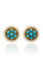 Amrapali 18k Gold Turquoise Earrings