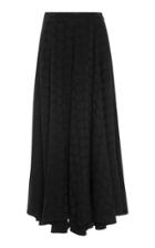 Co Pleated Cascade Hem Midi Skirt