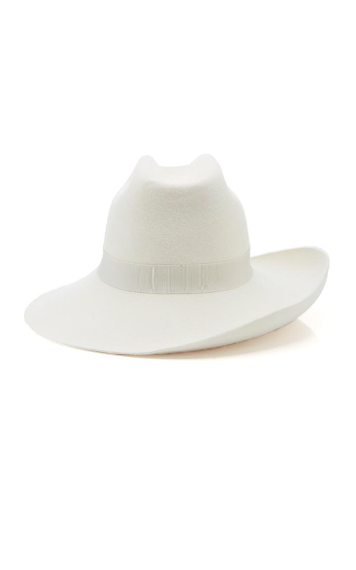 Brandon Maxwell Brandon Maxwell X Gigi Burris Felt Cowboy Hat