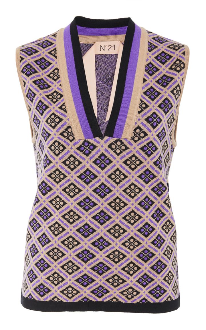N 21 N&deg;21 Mary Stretch Wool Knit Gilet