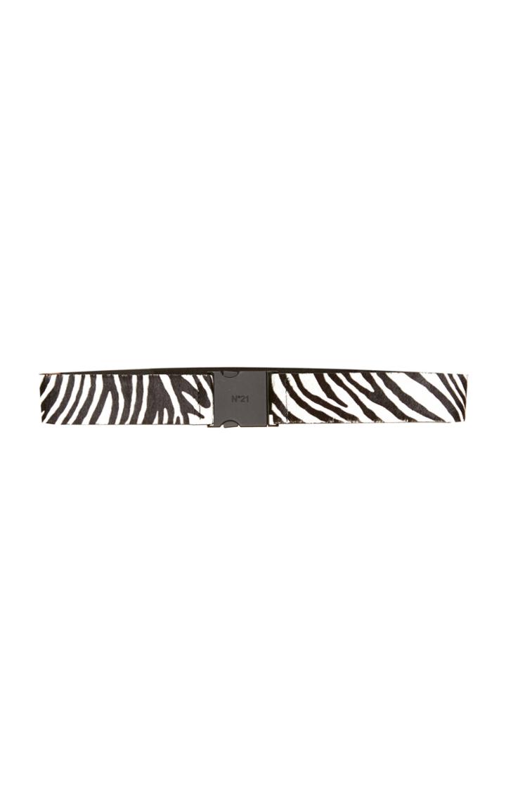 N 21 N&deg;21 Zebra Printed Belt