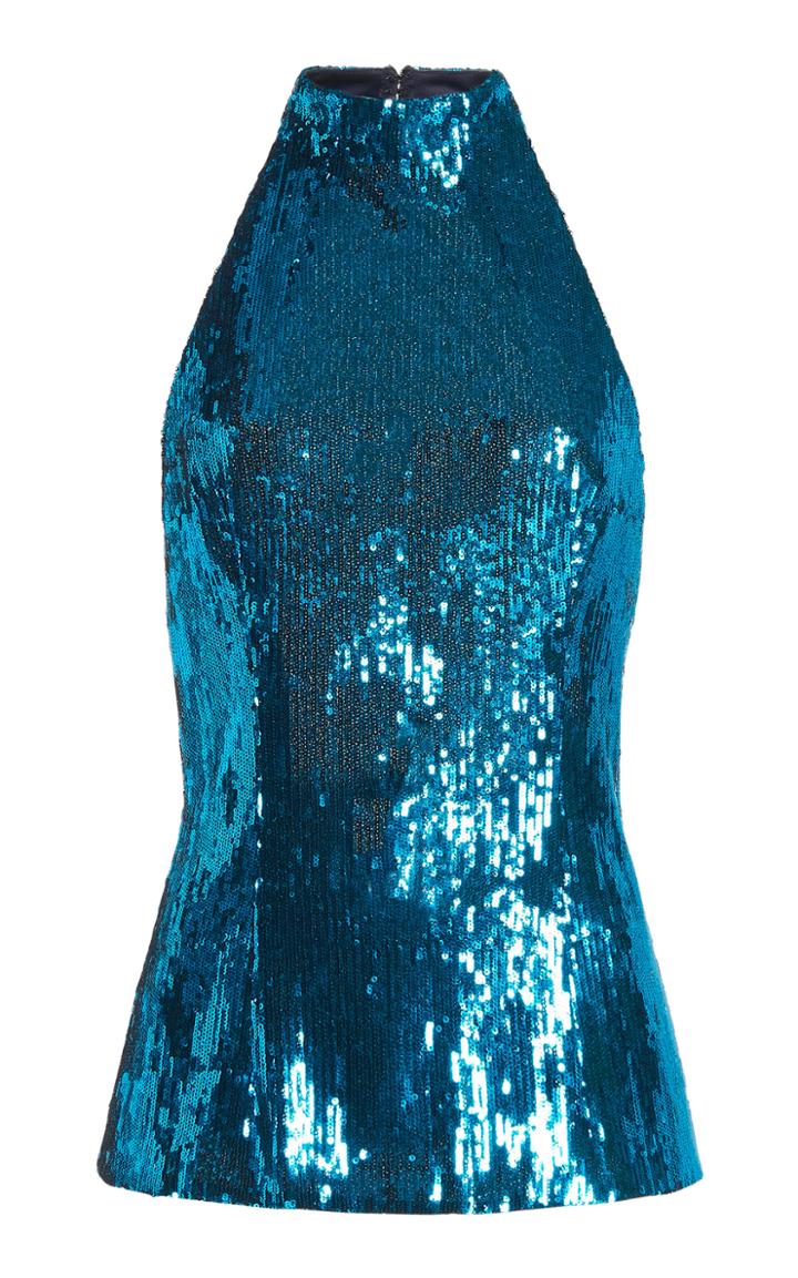 Moda Operandi Galvan Oceana Sequin Top