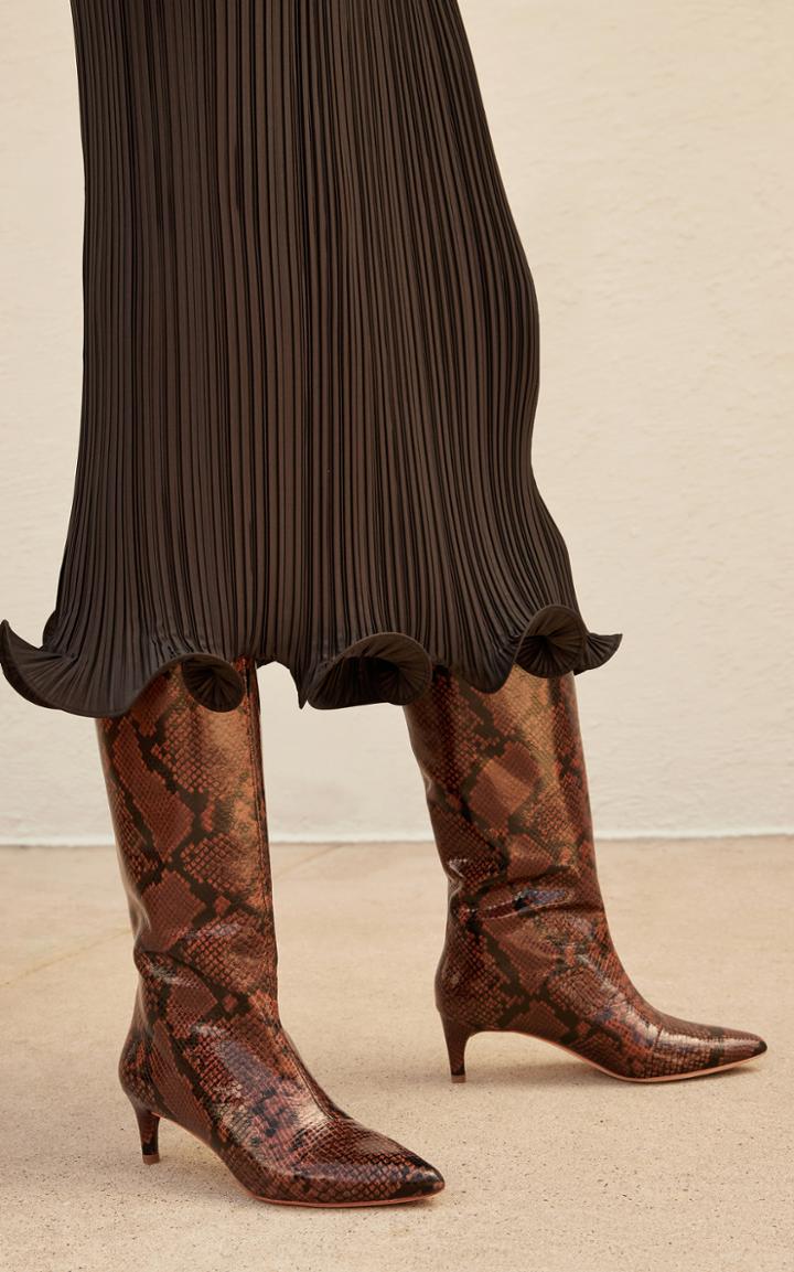 Moda Operandi Loeffler Randall Gloria Embossed Knee High Boots