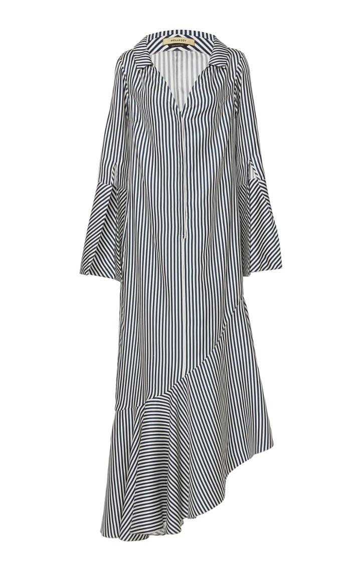 Hellessy Lily Open Collar Shirt Dress