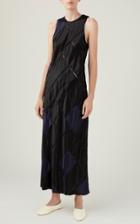 Moda Operandi Marina Moscone Windowpane Satin Dress
