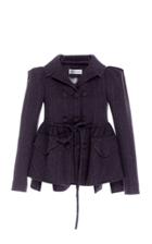 Dice Kayek Cropped Wool Plaid Jacket