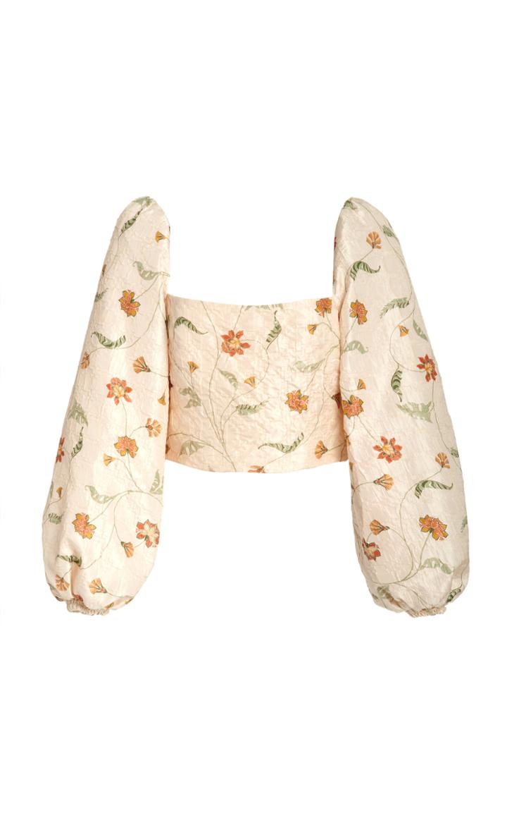 Moda Operandi Johanna Ortiz Imagine Silk-blend Printed Top