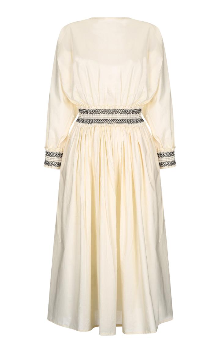 Moda Operandi Escvdo Borneo Open Back Cotton Midi Dress