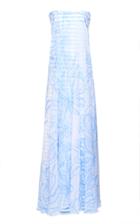 Leal Daccarett Noches De Verano Noches De Verano Sequin-embellished Striped Chiffon-crepe Dress