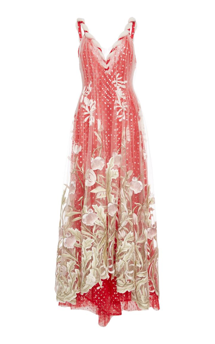 Rodarte Embroidered Tulle Dress
