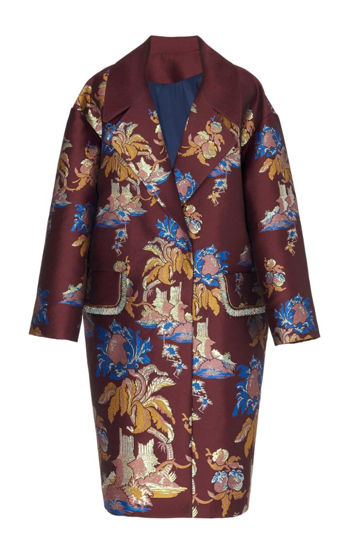 Peter Pilotto Metallic Jacquard Coat
