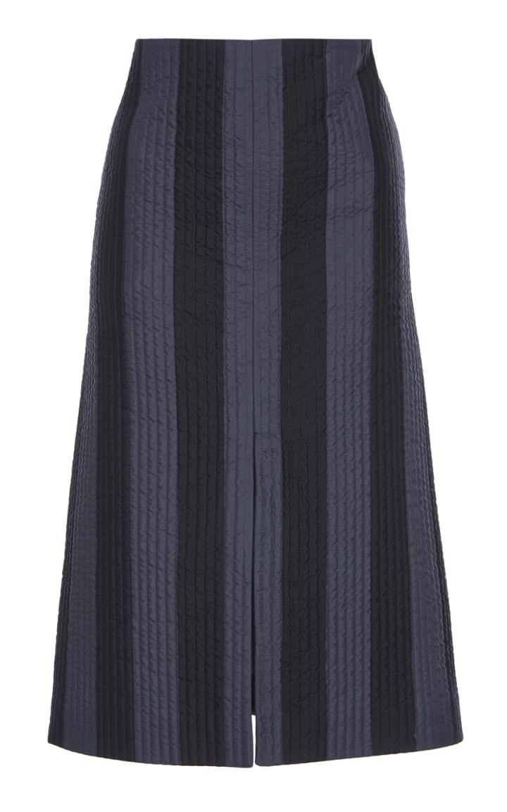 Jil Sander Line Silk-blend Front Slit Skirt