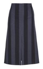 Jil Sander Line Silk-blend Front Slit Skirt