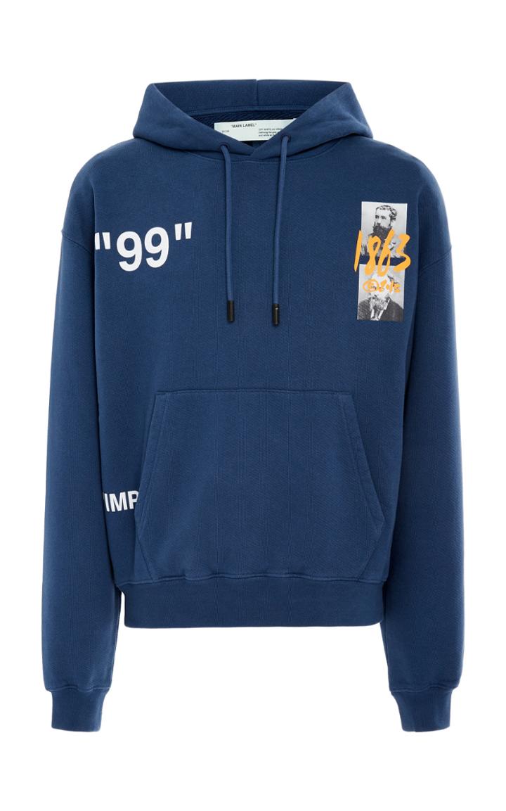 Off-white C/o Virgil Abloh Summer Impressionism Cotton Hoodie