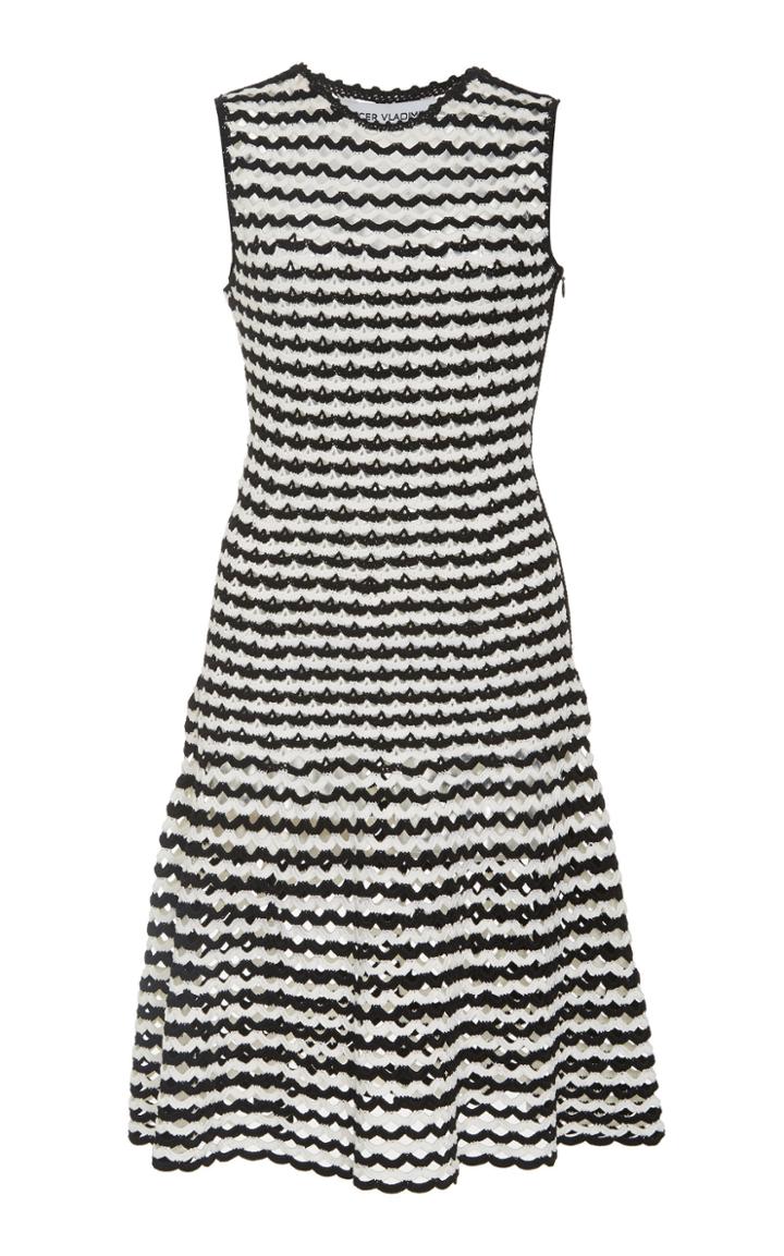 Spencer Vladimir Scallop Stripe Dress