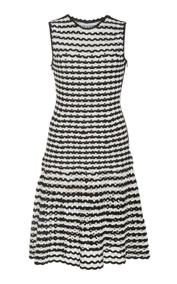 Spencer Vladimir Scallop Stripe Dress