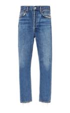 Agolde Riley Cropped High-rise Straight-leg Jeans Size: 24