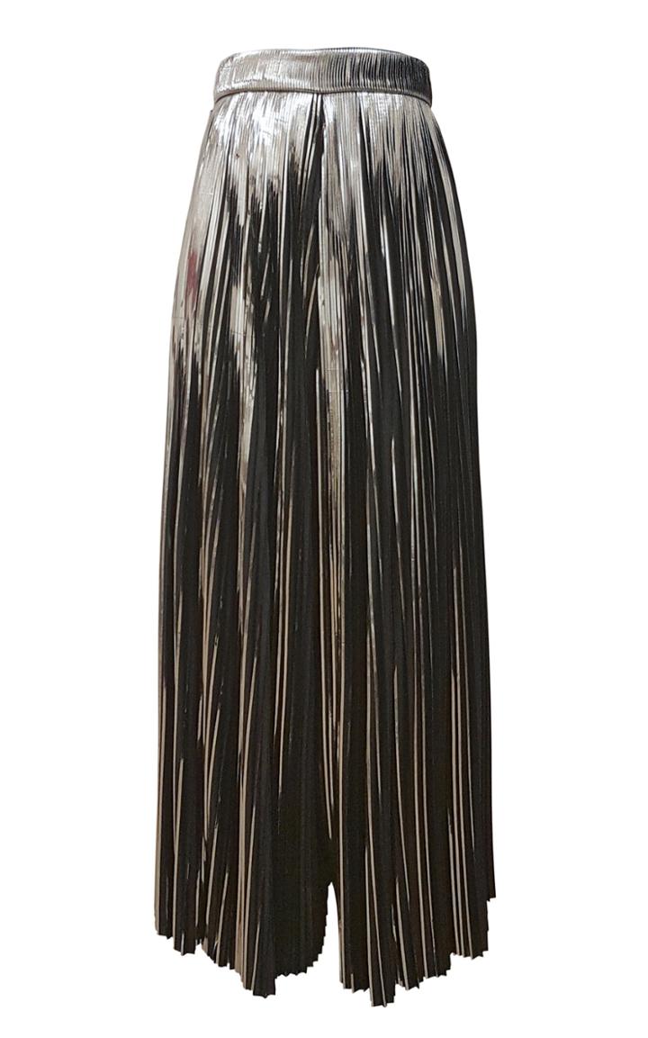 Balmain Metallic Fringed Wide-leg Pant