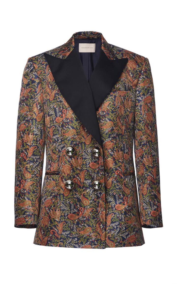 Moda Operandi Christopher Kane Paisley Tux Jacket Size: 40