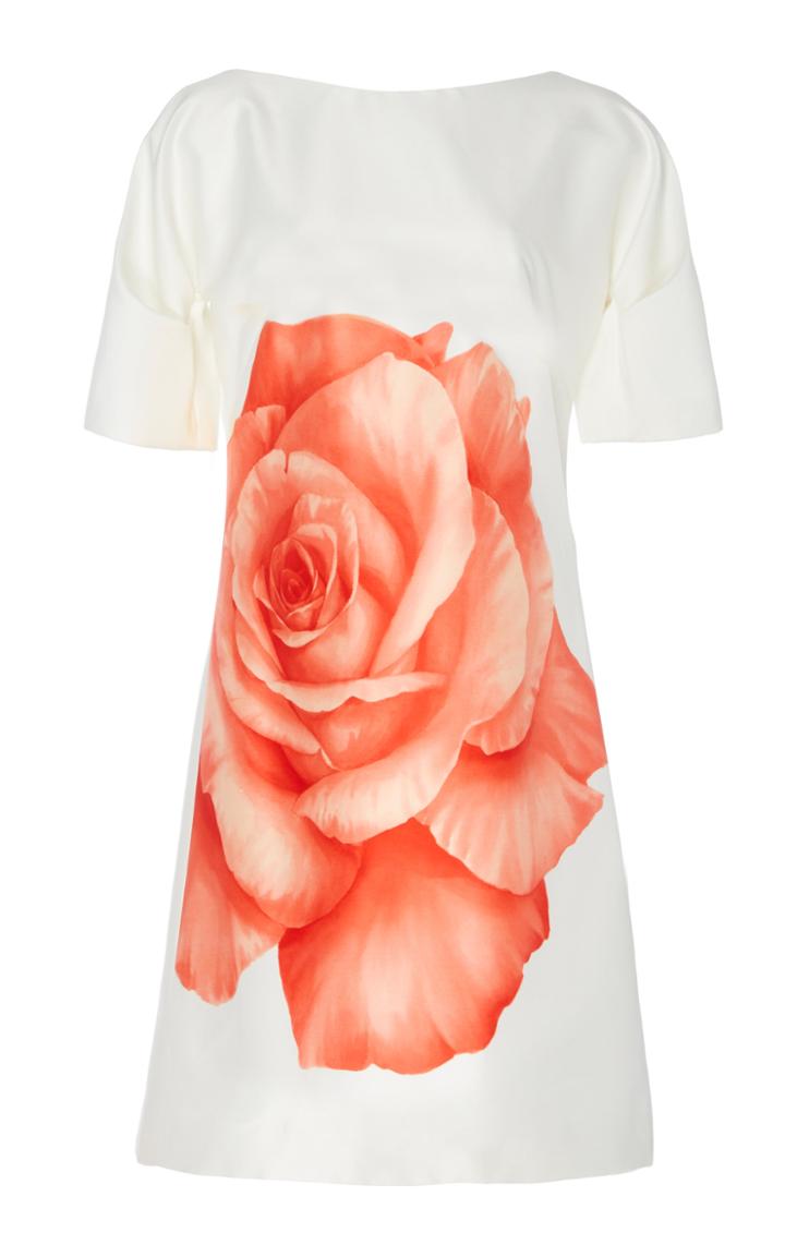 Moda Operandi Lela Rose Floral-print Cotton-silk Tunic Dress Size: 0