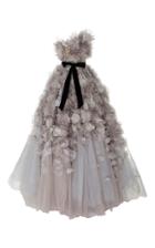 Marchesa One Shoulder Layered Tulle Ball-gown